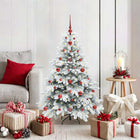 Kunstkerstboom 120 cm wit met 150 LED