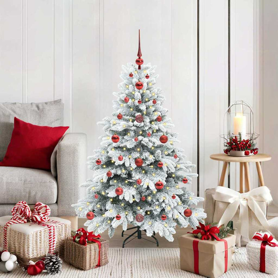 Kunstkerstboom met 150 LED met standaard Groen 120 cm PE en PVC