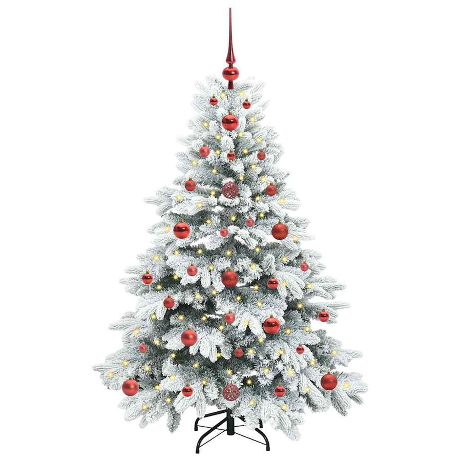 Kunstkerstboom met 150 LED met standaard Groen 120 cm PE en PVC
