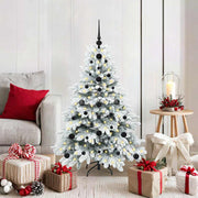 Kunstkerstboom 120 cm wit met 150 LED