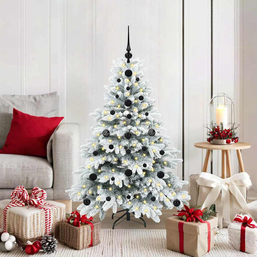Kunstkerstboom met 150 LED met standaard Groen 120 cm PE en PVC