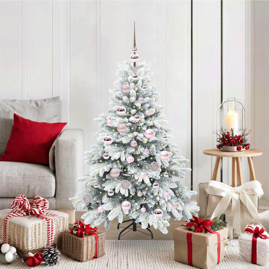 Kunstkerstboom met 150 LED met standaard Groen 120 cm PE en PVC