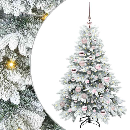 Kunstkerstboom met 150 LED met standaard Groen 120 cm PE en PVC