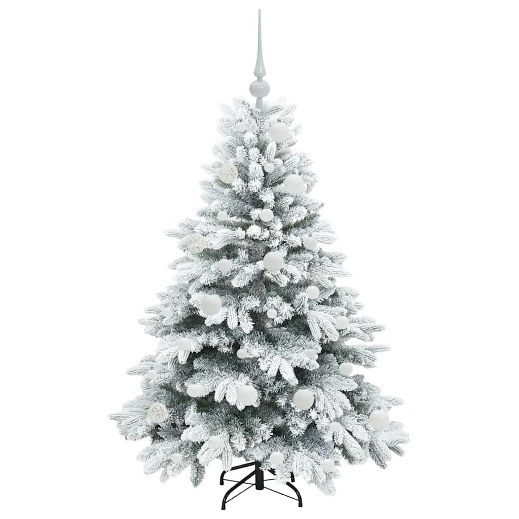 Kunstkerstboom met 150 LED met standaard Groen 120 cm PE en PVC