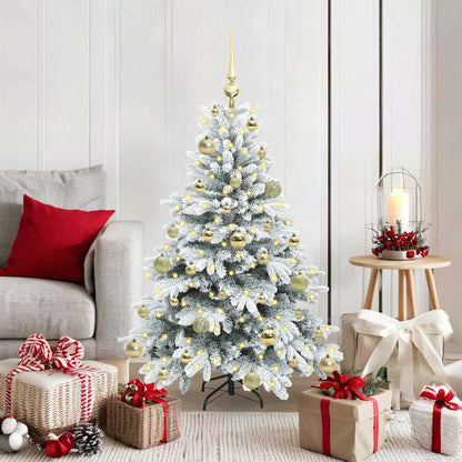 Kunstkerstboom met 150 LED met standaard Groen 120 cm PE en PVC