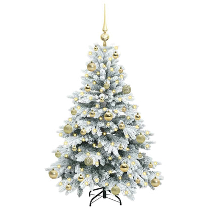 Kunstkerstboom met 150 LED met standaard Groen 120 cm PE en PVC
