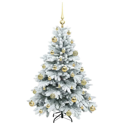 Kunstkerstboom met 150 LED met standaard Groen 120 cm PE en PVC