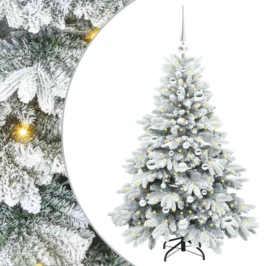 Kunstkerstboom met 150 LED met standaard Groen 120 cm PE en PVC