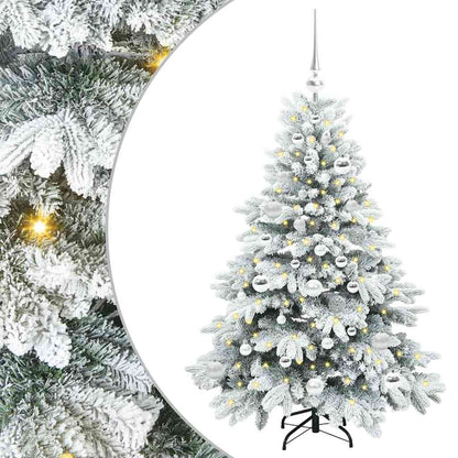 Kunstkerstboom met 150 LED met standaard Groen 120 cm PE en PVC