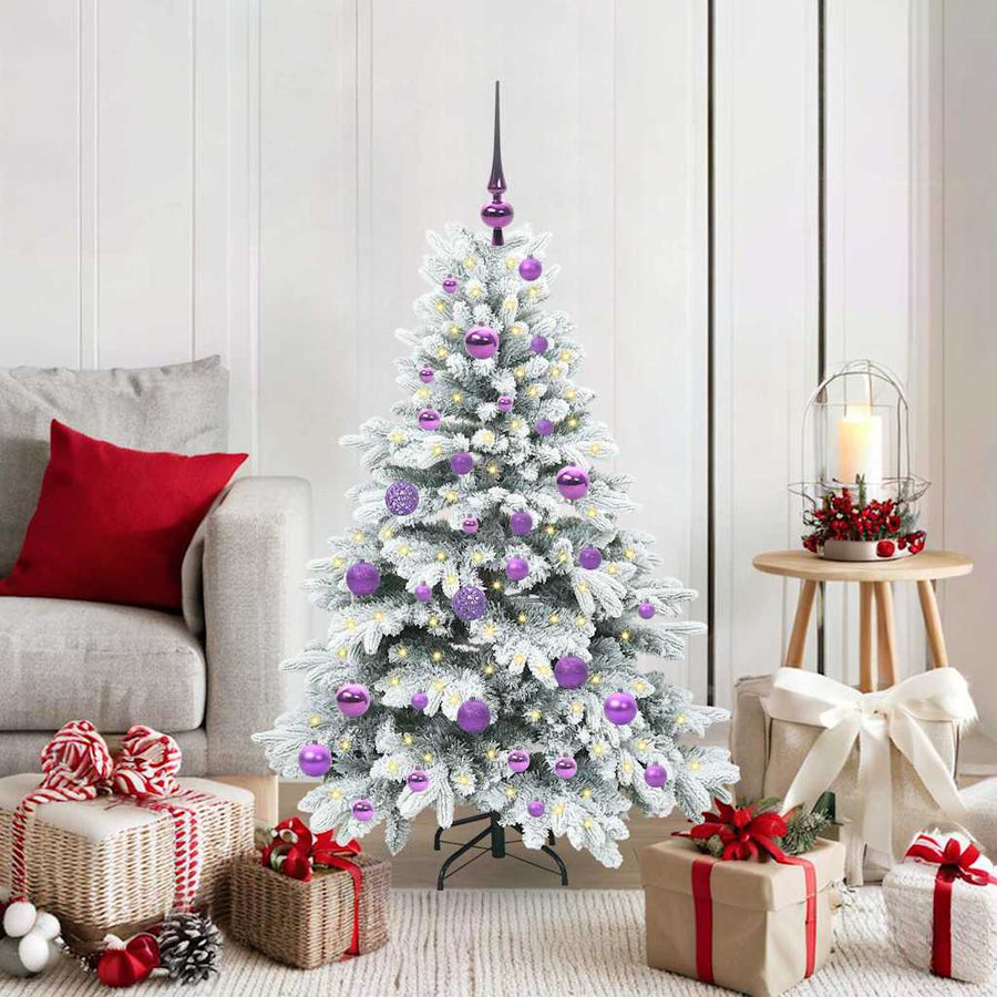 Kunstkerstboom met 150 LED met standaard Groen 120 cm PE en PVC