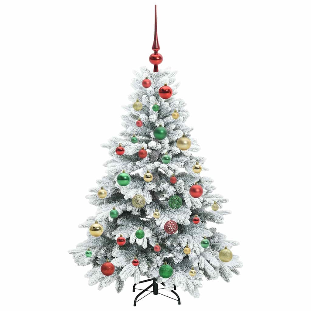 Kunstkerstboom met 150 LED met standaard Groen 120 cm PE en PVC