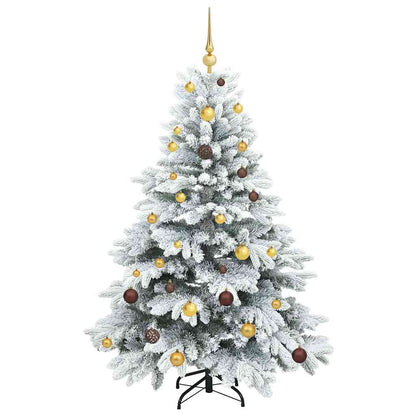 Kunstkerstboom met 150 LED met standaard Groen 150 cm PE en PVC