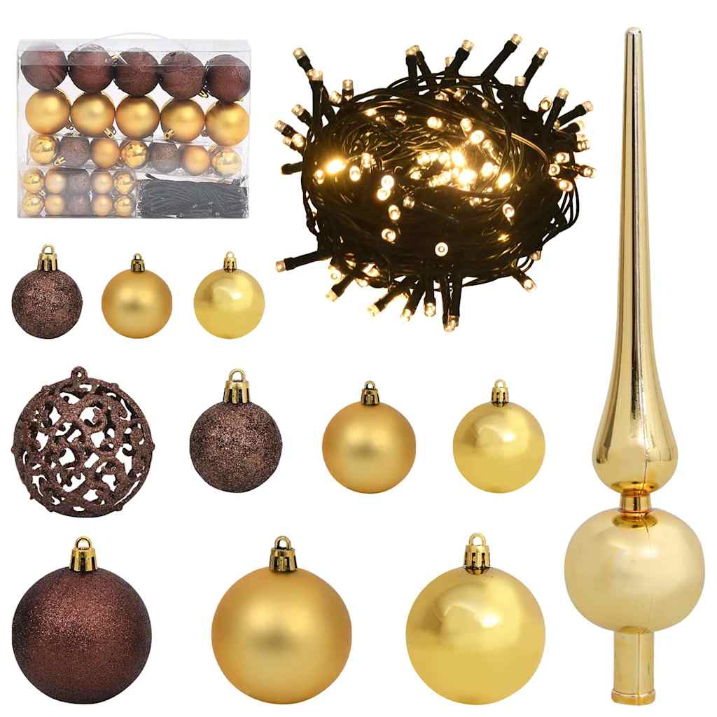 Kunstkerstboom met 150 LED met standaard Groen 150 cm PE en PVC