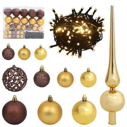 Kunstkerstboom met 150 LED met standaard Groen 150 cm PE en PVC