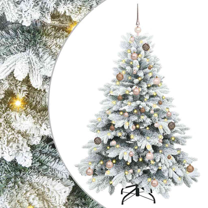 Kunstkerstboom met 150 LED met standaard Groen 150 cm PE en PVC
