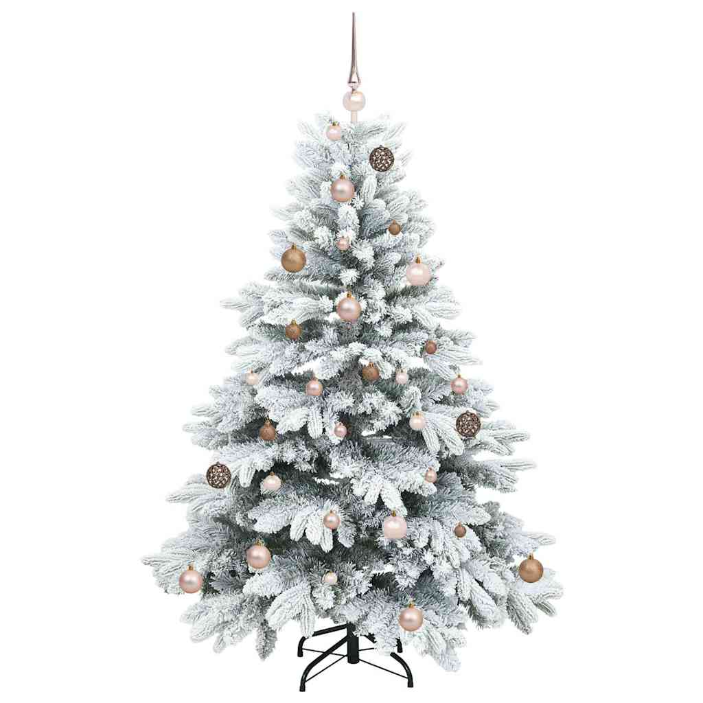 Kunstkerstboom met 150 LED met standaard Groen 150 cm PE en PVC