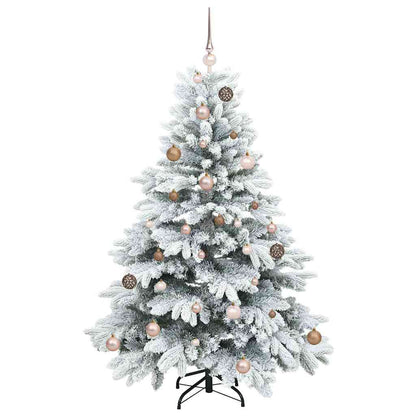 Kunstkerstboom met 150 LED met standaard Groen 150 cm PE en PVC