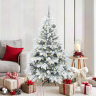 Kunstkerstboom 150 cm wit met 150 LED