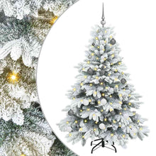 Kunstkerstboom met 150 LED met standaard Groen 150 cm PE en PVC