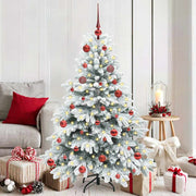 Kunstkerstboom 150 cm wit met 150 LED