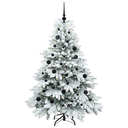 Kunstkerstboom met 150 LED met standaard Groen 150 cm PE en PVC