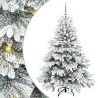 Kunstkerstboom 150 cm wit met 150 LED