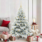 Kunstkerstboom 150 cm wit met 150 LED