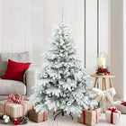 Kunstkerstboom 150 cm wit met 150 LED