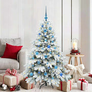 Kunstkerstboom 150 cm wit met 150 LED