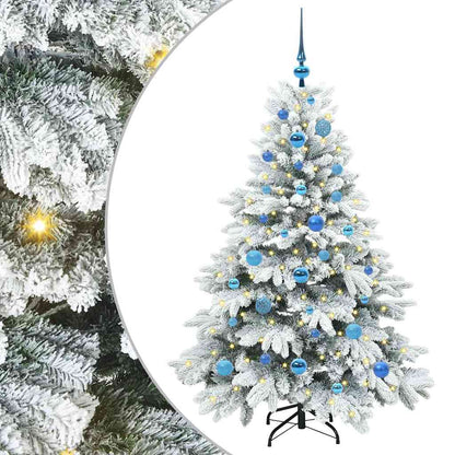 Kunstkerstboom met 150 LED met standaard Groen 150 cm PE en PVC