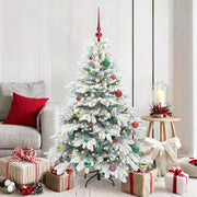 Kunstkerstboom 150 cm wit met 150 LED