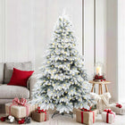 Kunstkerstboom 180 cm wit met 300 LED