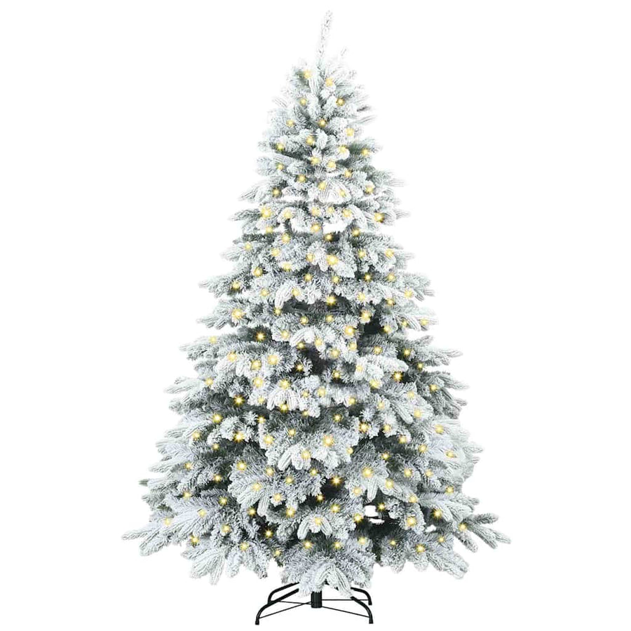 Kunstkerstboom met 300 LED met standaard Groen 180 cm PE en PVC