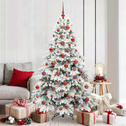Kunstkerstboom 180 cm wit met 300 LED