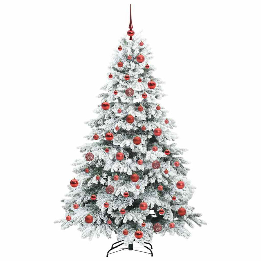 Kunstkerstboom met 300 LED met standaard Groen 180 cm PE en PVC