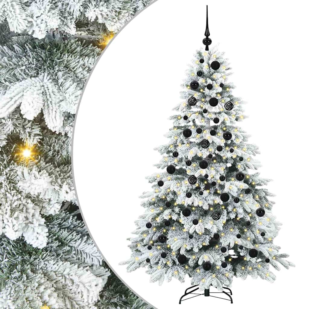 Kunstkerstboom met 300 LED met standaard Groen 180 cm PE en PVC