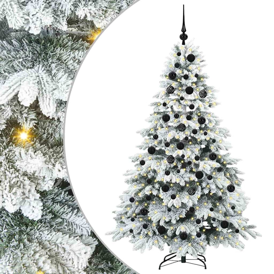 Kunstkerstboom met 300 LED met standaard Groen 180 cm PE en PVC
