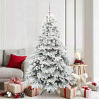 Kunstkerstboom 180 cm wit met 300 LED