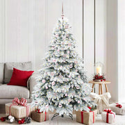 Kunstkerstboom 180 cm wit met 300 LED