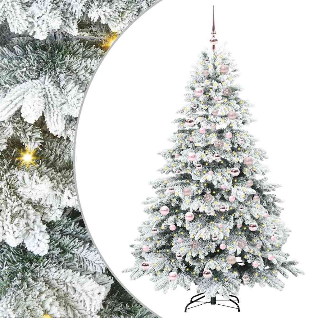 Kunstkerstboom met 300 LED met standaard Groen 180 cm PE en PVC