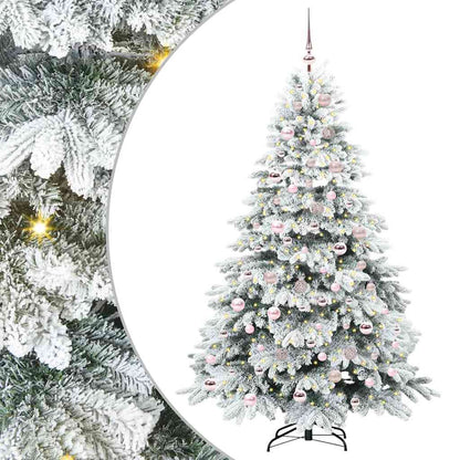 Kunstkerstboom met 300 LED met standaard Groen 180 cm PE en PVC