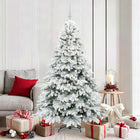 Kunstkerstboom 180 cm wit met 300 LED