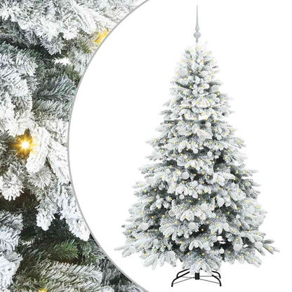 Kunstkerstboom met 300 LED met standaard Groen 180 cm PE en PVC
