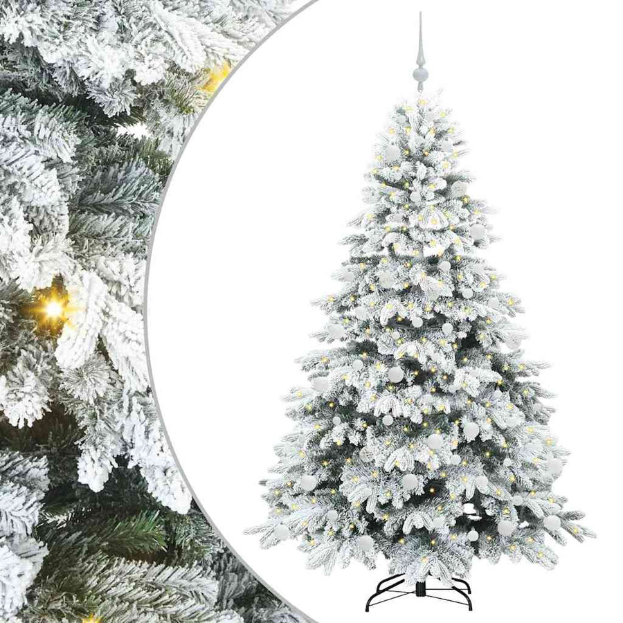 Kunstkerstboom met 300 LED met standaard Groen 180 cm PE en PVC