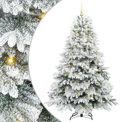Kunstkerstboom met 300 LED met standaard Wit 180 cm PE en PVC
