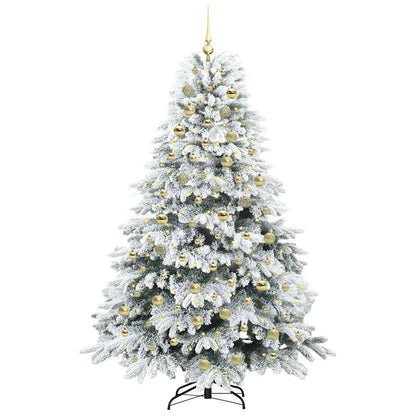 Kunstkerstboom met 300 LED met standaard Wit 180 cm PE en PVC