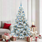 Kunstkerstboom 180 cm met 300 LED wit PE/PVC