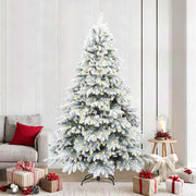Kunstkerstboom 240 cm wit met 300 LED