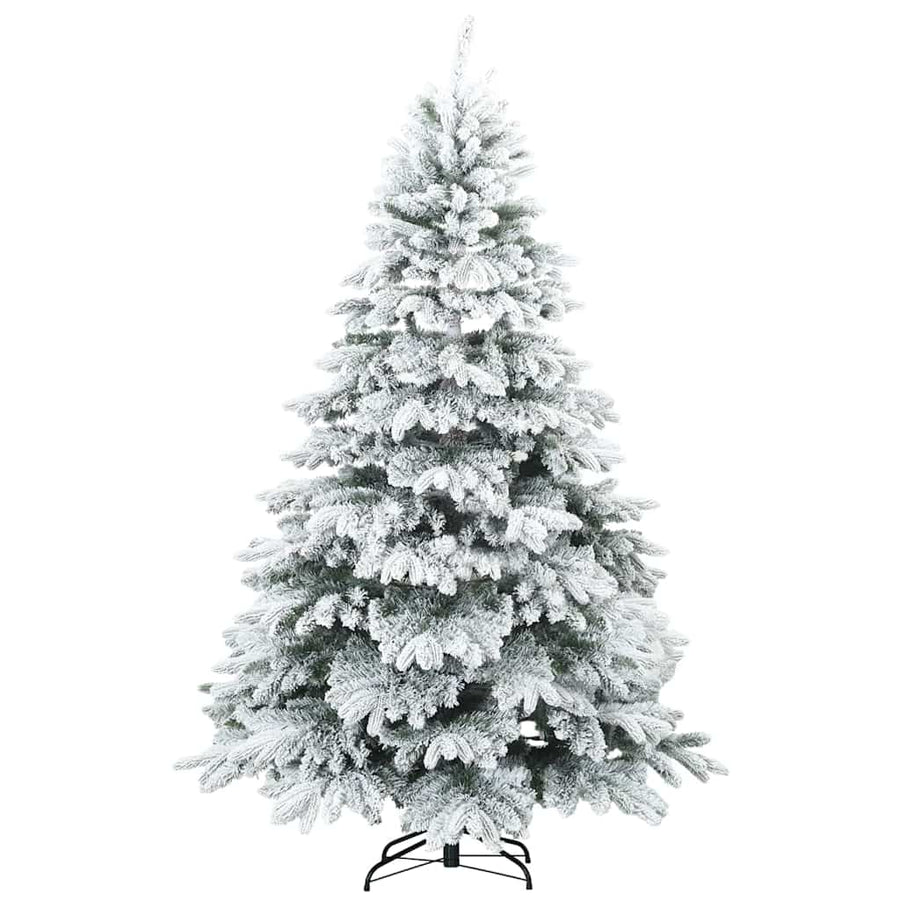 Kunstkerstboom met 300 LED met standaard Wit 240 cm PE en PVC