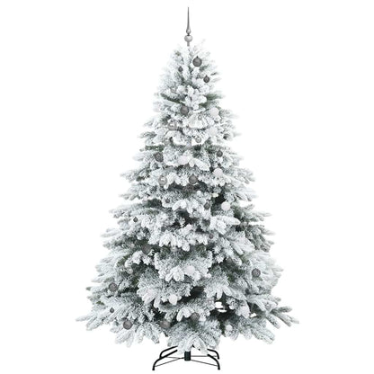 Kunstkerstboom met 300 LED met standaard Groen 240 cm PE en PVC